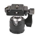 LC-28 Metal 360 Rotating Ball Head w/ 1/4 Quick Release Plate+Bubble Level A
