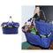 Folding Collapsible Reusable Portable Market Shopping Tote Picnic Basket Stock