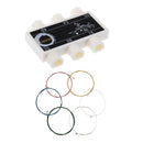 1pc 6 Tones Pitch Pipe + 6pcs Strings Set for Acoustic Guitar E/A/D/G/B/E
