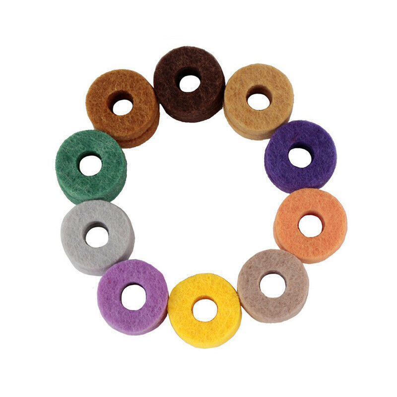 20pcs/ Pack High Quality Cymbal Stand Felt Washer Pad Replacement Round Sof