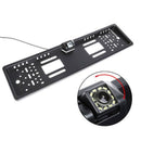 Night Visible 12 LED Car Rear View camera EU License Plate Frame Back Up Ca N7R5