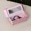Soft Bowknot Couch Jewelry Box for Girls Travel Jewelry Organizer for Necklace