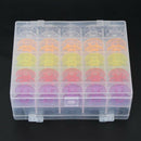 50Pcs Bobbin Hardcover Plastic Box Double Bobbin Case Bottom Bobbin Thread