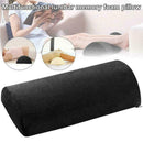 Memory Foam Half Moon Bolster Knee Neck Roll Pillow Pain Lumbar Relief H0H3