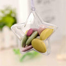 5 PCS Five-Pointed Star Transparent Plastic Craft Ball Acrylic Display 8CM IQL