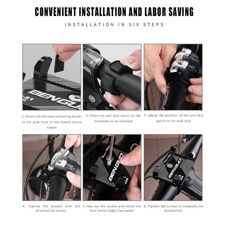 X-81 Motorcycle Bicycle Electric Scooter Handlebar Phone Holder (Black)