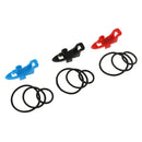 3x ABS Plastic Fishing Rod Hook Keeper Holder with Elastic Rubber O-Rings