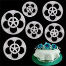 6x Fondant Cake Sugar Craft Decor Cookie Rose Flower Mold Gum Paste Cutter Tool!