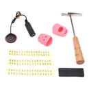 African Kalimba Mbira Repair Tool Kit Tuning Hammer+Fingertip Protectors+Note