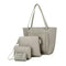 Women Fashion PU Leather Handbag Shoulder Bag Purse Card Holder 4pcs Set To L9O7