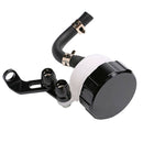 1pair Black Oil Cylinder Tank Fluid Cup Reservoir Brake Clutch for Motorbike