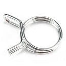 100pcs 12 Sizes Double Wire Spring Hose Clamps Fuel Line Hose Tube Clip Assorted