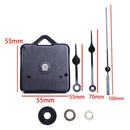 Diy Clock Mechanism Classic Hanging Black Quartz Watch Wall Clock Movement