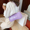 Women Totes Bags Alligator PU Elegant Shopping Shoulder Handbag (Purple)