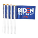 10Pcs Biden 2020  Small Flags US Banners Car Decor Polyster Flags