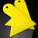 Car Stickers Scraper Plate Glass Yellow and Orange Plastic Film Tools  LJ