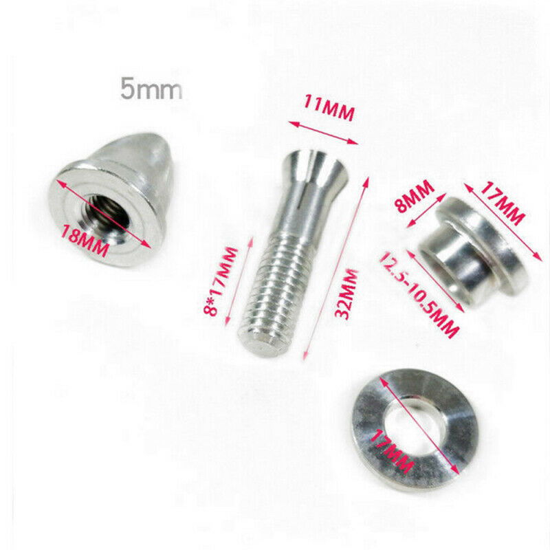5pcs 5mm RC Aluminum Bullet Prop Propeller Adapter Holder for Brushless czx