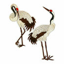 1 PCs Crane Embroidery Sew Iron On Patch Bag Dress Clothes Applique K4G2 W9 B1W1