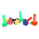 6pcs/set Plastic Sponge Paint Graffiti Brushes DIY Drawing Toys Seal Tools