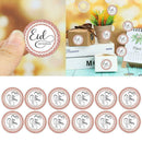 12PCS Eid Mubarak Stickers Label Gift Religious Festival Islamic Y0W3