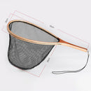 Landing Net in Wood Frame Capture and Release Portable Net Lightweight Nylo