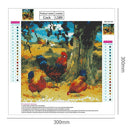 5D DIY Full Drill Diamond Painting Village Fowl Cross Stitch Embroidery Kit