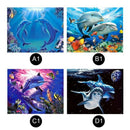 Dolphins 5D Diamond Painting DIY Art Embroidery Cross Stitch Home Decor Craft 1X
