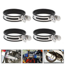 4x Motorcycle Exhaust Pipe Muffler Holder Clamp For 100mm Diameter