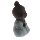 Lovely Little Buddha Statue Monk Kung Fu Tea Pet Statuette Home Ornament