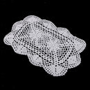 Hand Crochet Table Runner Doily White Lace Table Crochet Cotton Placemat Mat