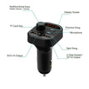 Wireless Bluetooth In-Car FM Transmitter MP3 Radio Adapter 2 USB Charger L0Z1 W2