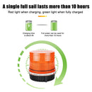 Warning Light Roof Top Auto Flash 9 LEDs Universal Easy Install For Vehicles