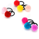 10pcs baby hair accessories cute hairball baby girls head wear rubber bands FT