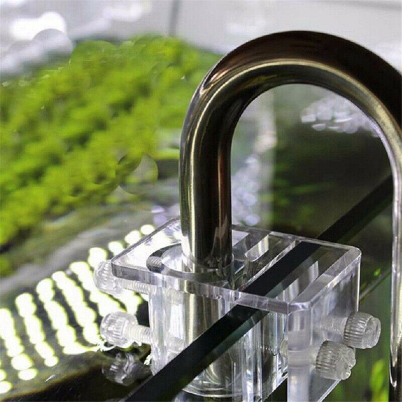 Acrylic Aquarium Hose Air Tube Fixing Clip Clamps Holder Glass Fish Tank Fi I8M4