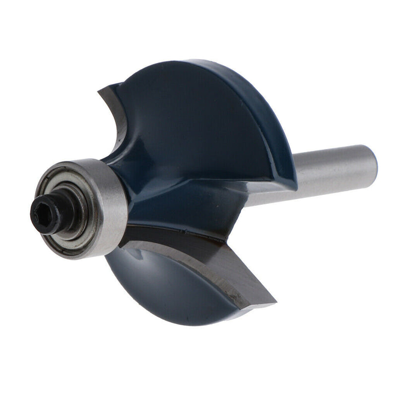 56mm Carbide 1/4'' Shank Bearing Router Bit Woodworking DIY Power Tools
