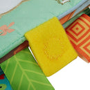 Baby Learning&Education Animal embroidery Soft Cloth Book animals Fabric Bo E4D9