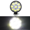 1PC 27W Round Flood Work Light Bar Fog Driving Lamp Truck Tractor SUV ATV OZ