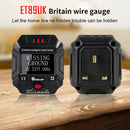 EU Automatic Electric Circuit Polarity Voltage Detector LCD Socket Outlet Tester
