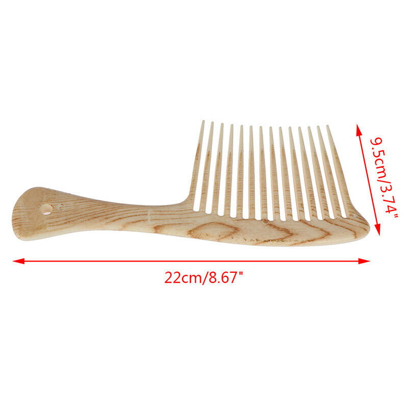 1X Large Wide Tooth Comb Hair Detangling Hairdressing Rake Comb Suitable  Sa`3C