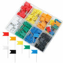 160 Pieces Push Pins Map Flag Push Tacks, Assorted 7 Colors E4C8