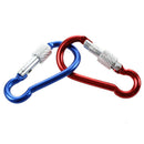 10Pcs Assorted Color Aluminum Alloy Carabiner Clip Hook Bottle Holders T2G3
