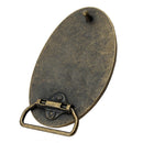 Western Cowboy White Oval Belt Buckle DIY Accessories Jeans Belts