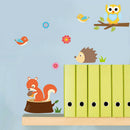 Cute Cartoon Wall Stickers Baby Kids Room Decor Cute Zoo Animals Nursery Decals/