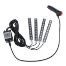RGB 9 LED Strip Bluetooth Phone App Control Car Interior Atmosphere Lights