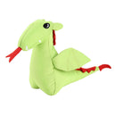Plush Squeaky Dog Molar Bite Chew Toys Animal Puppy Soft Playing (Green) A