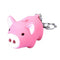 Cute Pig Keyring Keychain LED Light Touching with Sound Car Bag Pendant Cha P3L2
