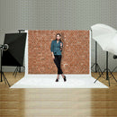 Rustic Red Brick Background Cloth Decoration Photography Props Backdrop A