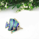 Women Clothing Accessories Grade Tropical Fish Enamel Brooch Rhinestone Pin