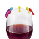 6pcs Silicone bird wine glass recognizer party wine glass marker HF Hn