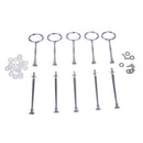 5 Wedding Metal 2 Tier Cake Stand Center Handle Rods Fittings Kit
